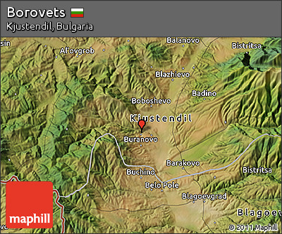 Satellite 3D Map of Borovets
