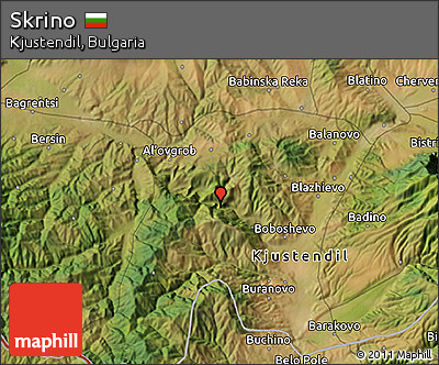 Satellite 3D Map of Skrino