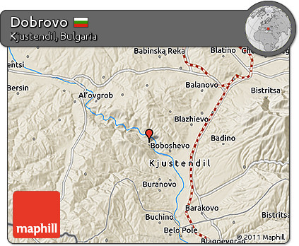 Shaded Relief 3D Map of Dobrovo