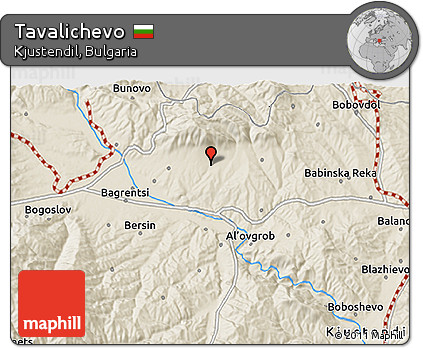 Shaded Relief 3D Map of Tavalichevo