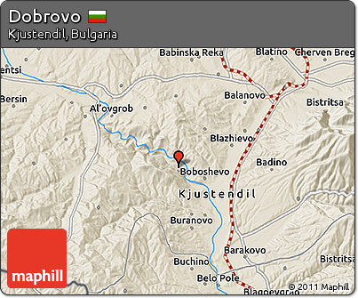 Shaded Relief 3D Map of Dobrovo