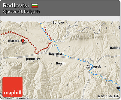 Shaded Relief 3D Map of Radlovtsi