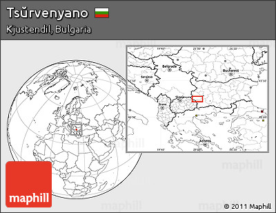 Blank Location Map of Tsŭrvenyano