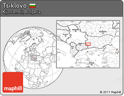 Blank Location Map of Tsiklovo