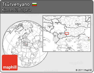 Blank Location Map of Tsŭrvenyano