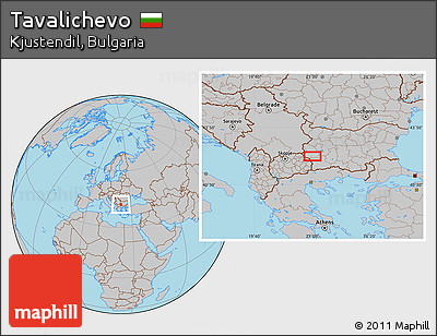 Gray Location Map of Tavalichevo