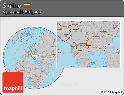 Gray Location Map of Skrino