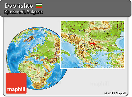Physical Location Map of Dvorishte