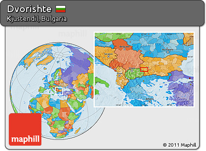 Political Location Map of Dvorishte
