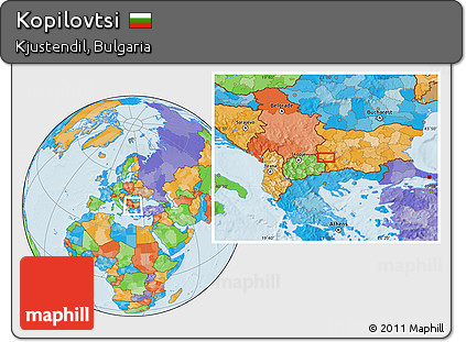 Political Location Map of Kopilovtsi