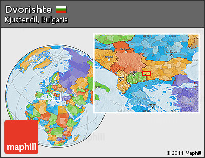 Political Location Map of Dvorishte
