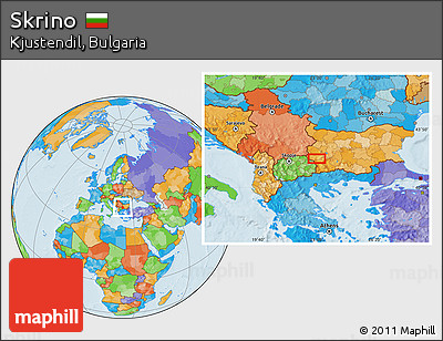Political Location Map of Skrino