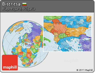 Political Location Map of Bistritsa