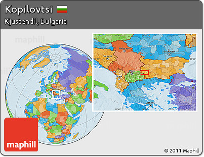 Political Location Map of Kopilovtsi