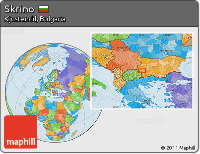 Political Location Map of Skrino