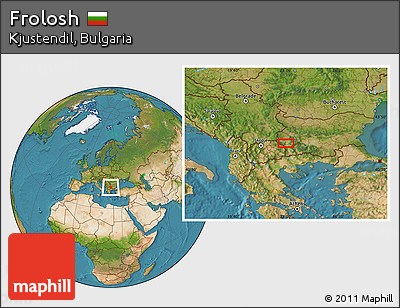Satellite Location Map of Frolosh