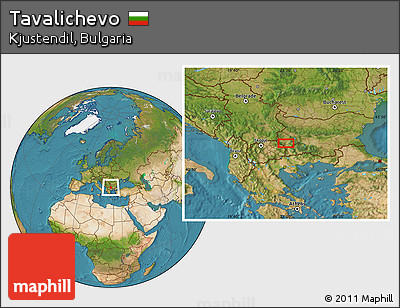 Satellite Location Map of Tavalichevo