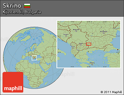 Savanna Style Location Map of Skrino