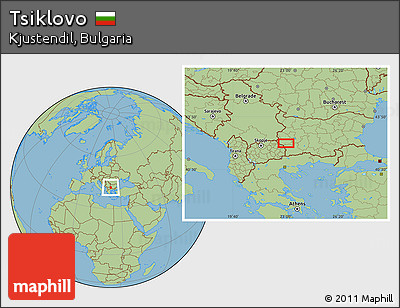 Savanna Style Location Map of Tsiklovo