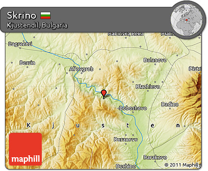 Physical Map of Skrino