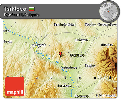 Physical Map of Tsiklovo
