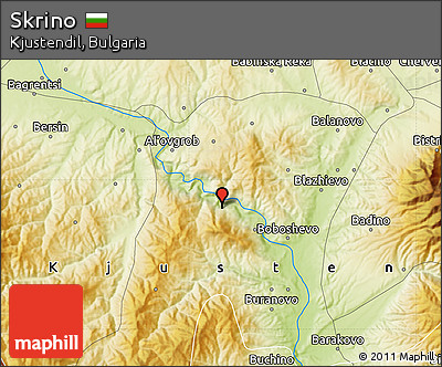 Physical Map of Skrino