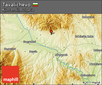 Physical Map of Tavalichevo