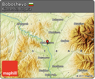 Physical Map of Boboshevo