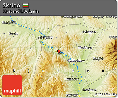 Physical Map of Skrino