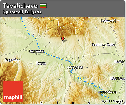 Physical Map of Tavalichevo