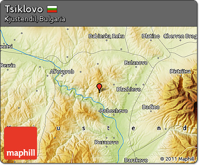 Physical Map of Tsiklovo