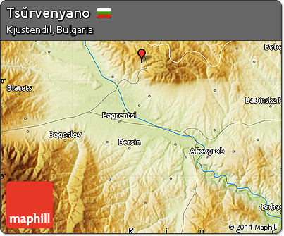 Physical Map of Tsŭrvenyano