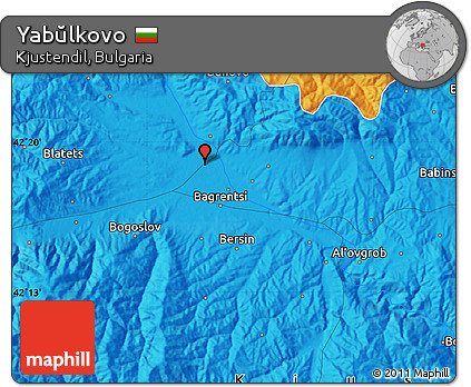 Political Map of Yabŭlkovo