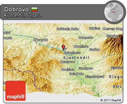 Physical Panoramic Map of Dobrovo