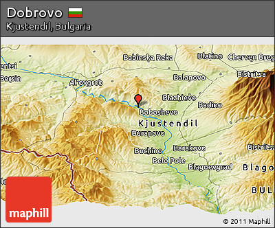 Physical Panoramic Map of Dobrovo