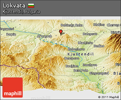 Physical Panoramic Map of Lokvata
