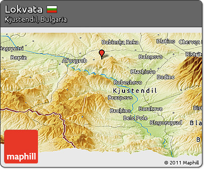 Physical Panoramic Map of Lokvata
