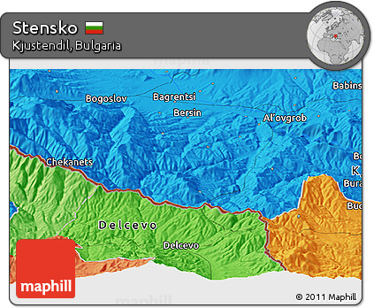 Political Panoramic Map of Stensko