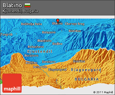 Political Panoramic Map of Blatino