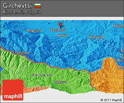 Political Panoramic Map of Girchevtsi