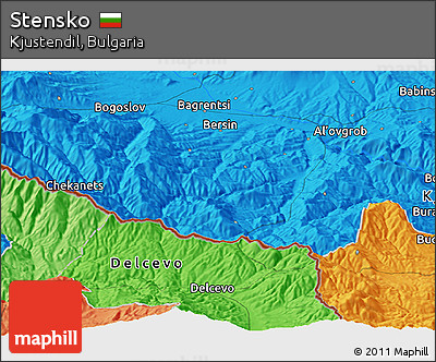 Political Panoramic Map of Stensko