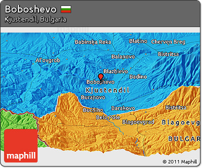 Political Panoramic Map of Boboshevo