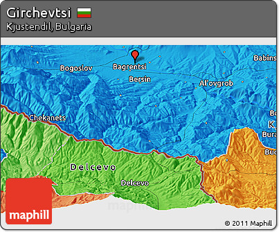 Political Panoramic Map of Girchevtsi