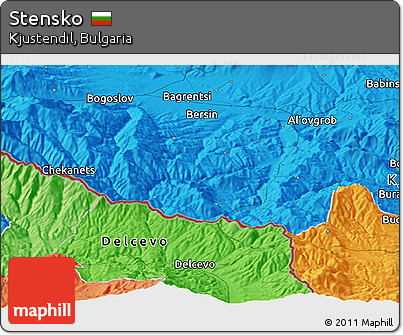 Political Panoramic Map of Stensko