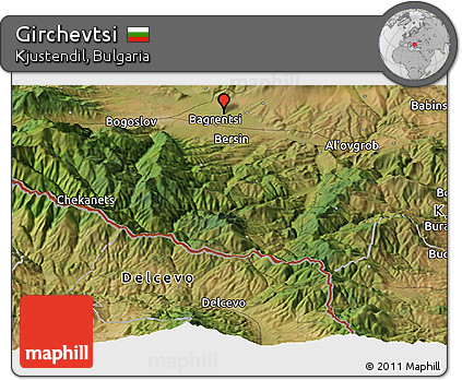 Satellite Panoramic Map of Girchevtsi