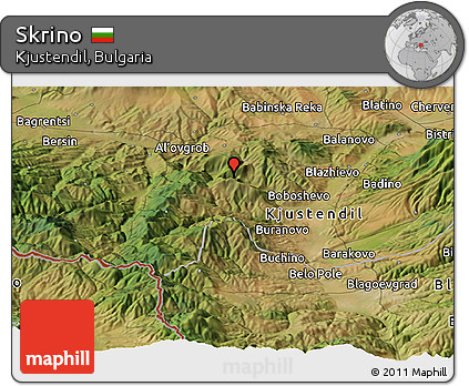 Satellite Panoramic Map of Skrino