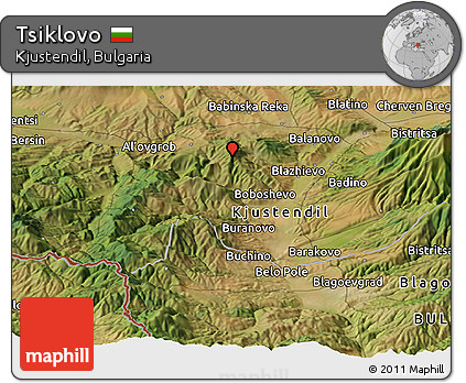 Satellite Panoramic Map of Tsiklovo