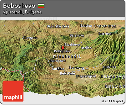 Satellite Panoramic Map of Boboshevo
