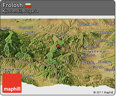 Satellite Panoramic Map of Frolosh