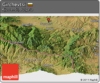 Satellite Panoramic Map of Girchevtsi